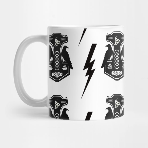 Thor's Hammer and Lightning bolt by imphavok